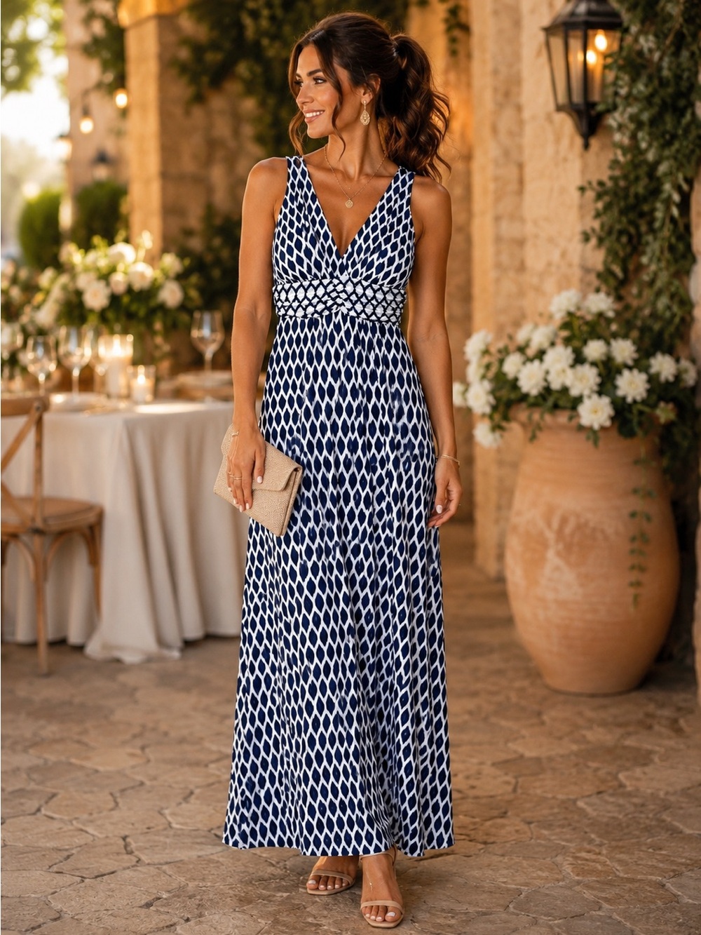 Tart Geometric Maxi Dress